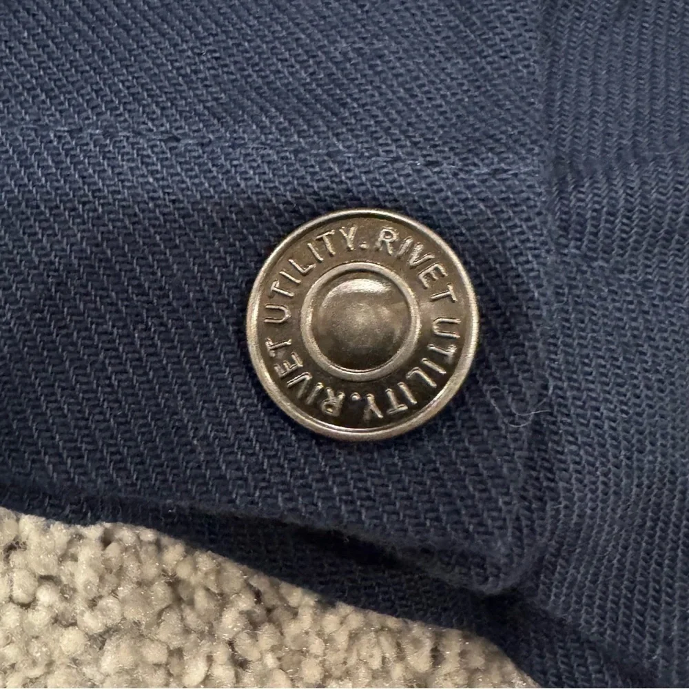 Rivet Utility Dynamo stretch organic cotton jumpsuit powerhouse navy blue NWOT - Picture 12 of 14